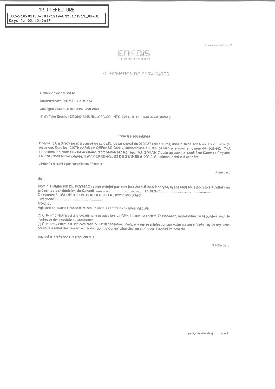 08 PIECE CONVENTION DE SERVITUDE