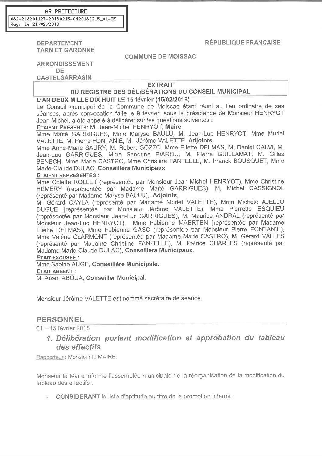 01 MODIF ET APPROBATION TABLEAU EFFECTIFS