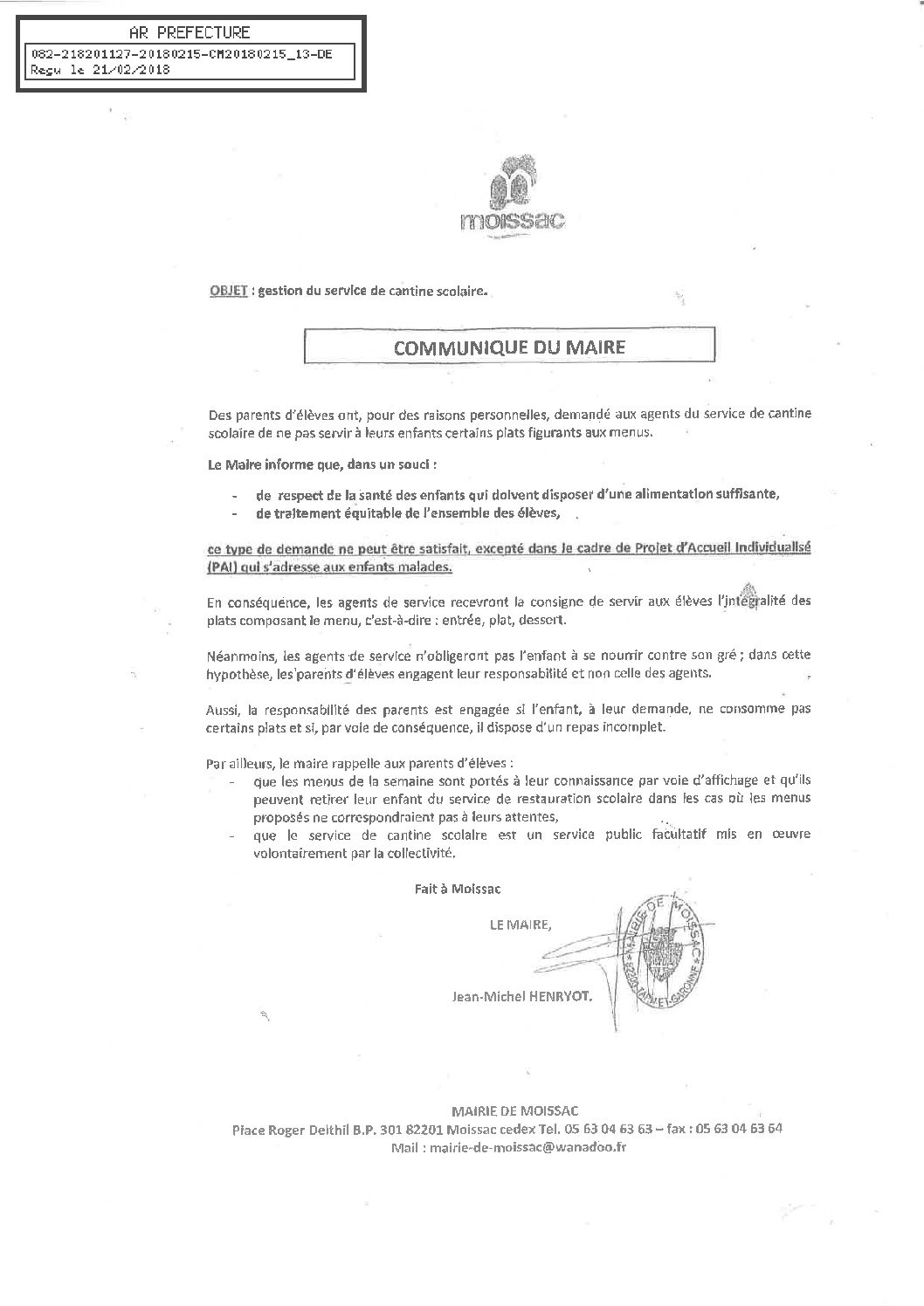 13 PIECE 2 COMMUNIQUE MAIRE