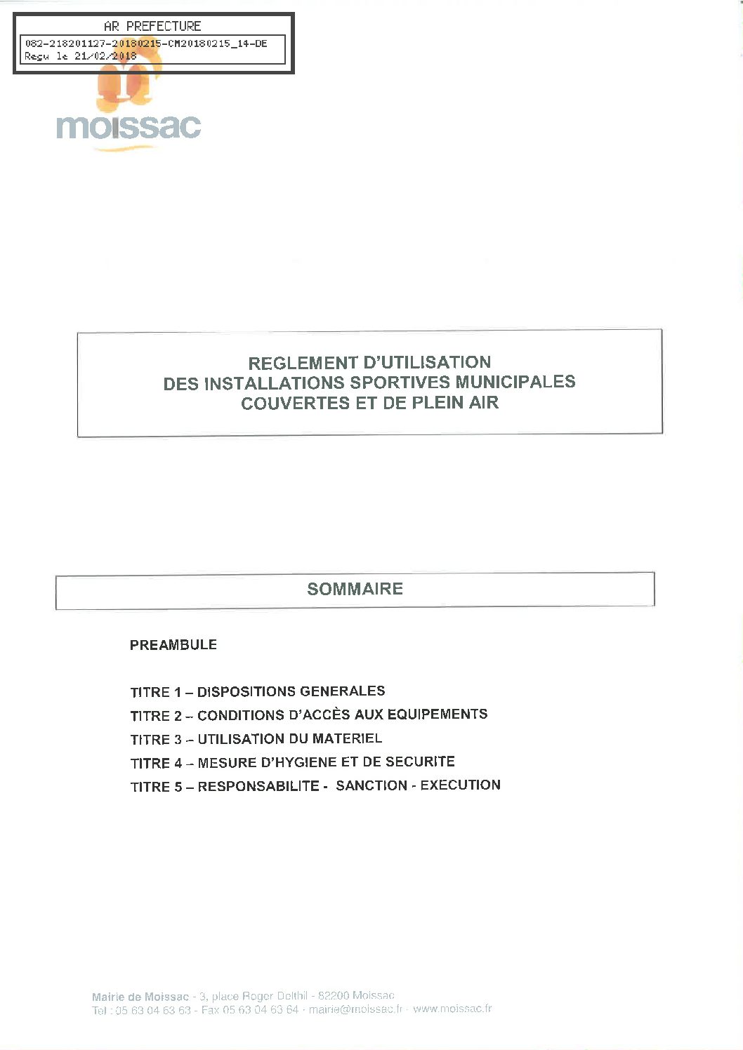 14 PIECE RI INSTALLATIONS SPORTIVES