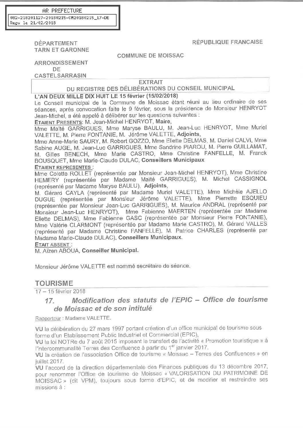 17 MODIFICATION STATUTS EPIC – OT ET INTITULE