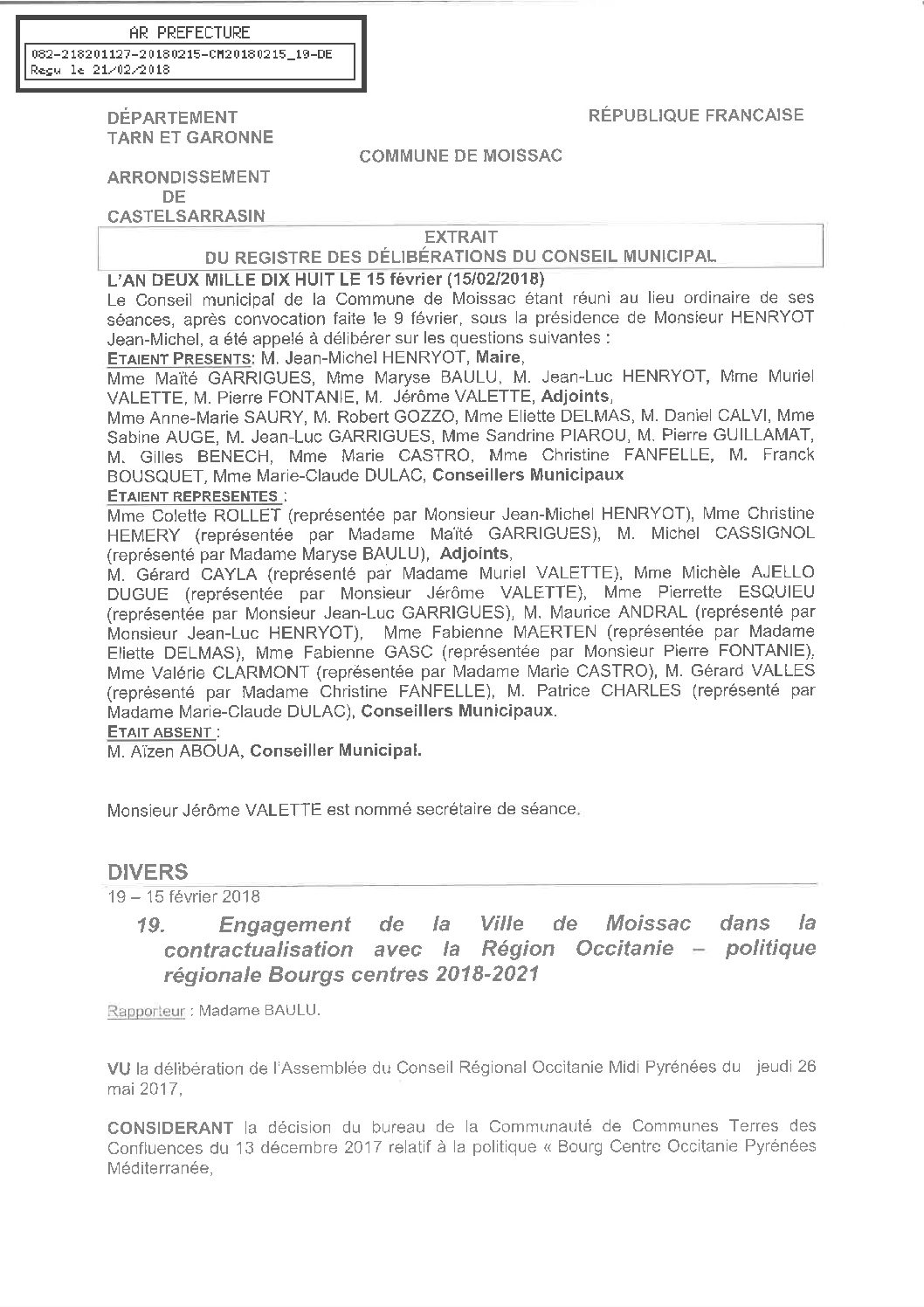 19 POLITIQUE REGIONALE BOURGS CENTRES 2018-2021