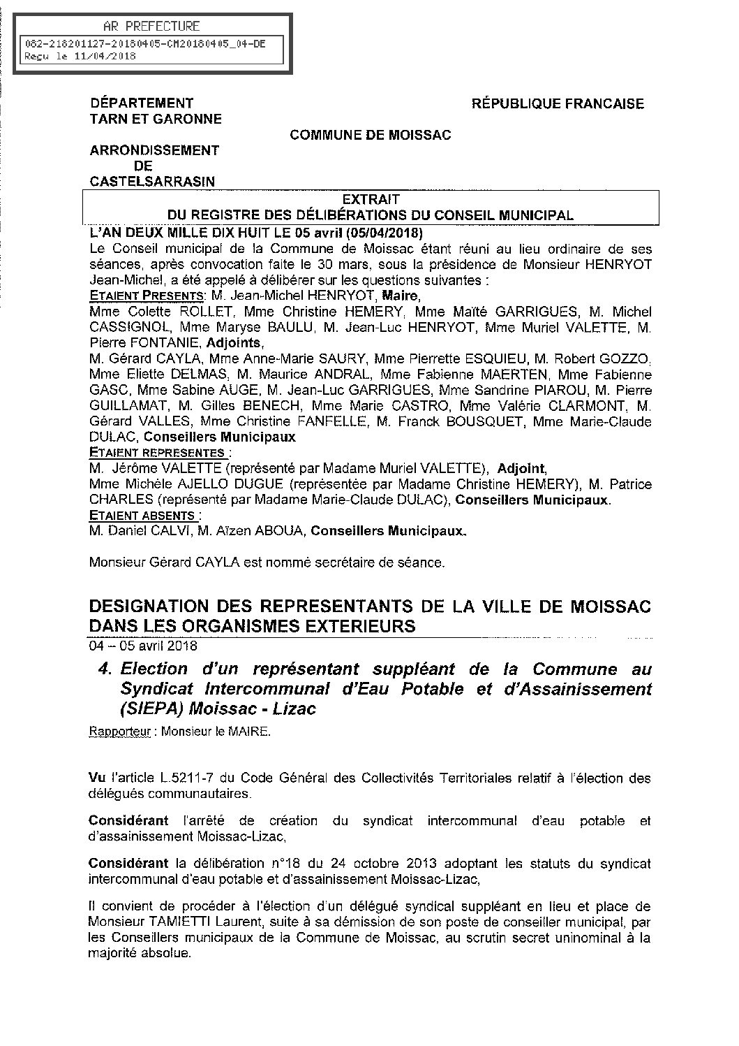 04 ELECTION SUPPLEANT AU SIEPA