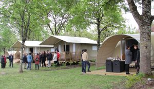 Inauguration hébergements Camping