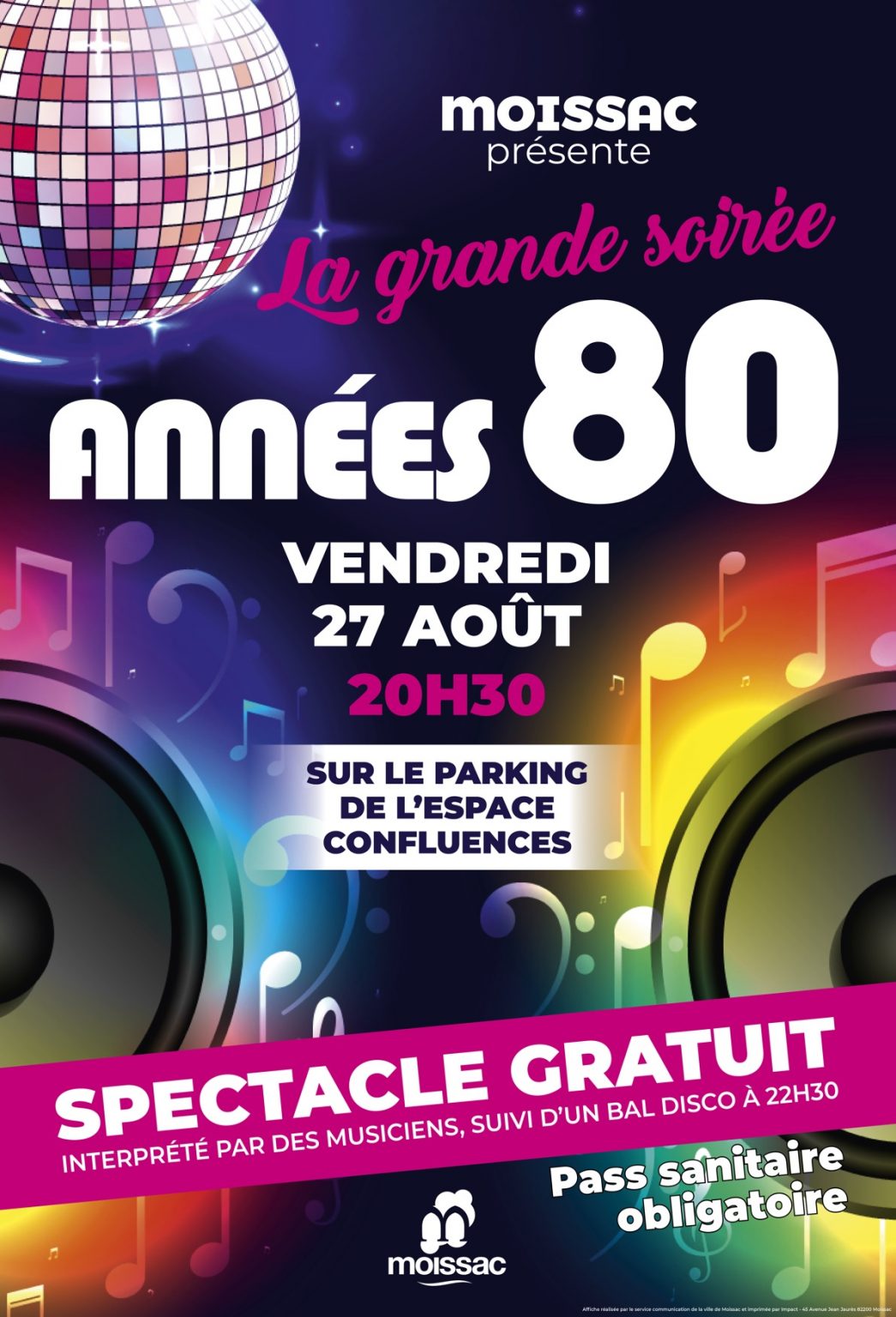 La grande soirée des années 80 maintenue ! - Ville de Moissac