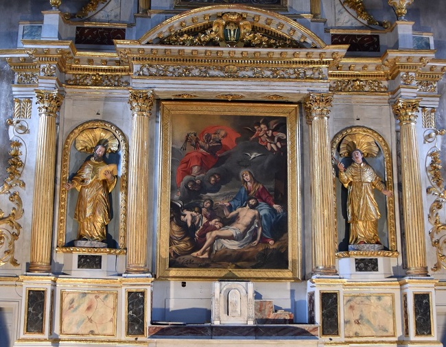 Retable Sainte Catherine après restauration