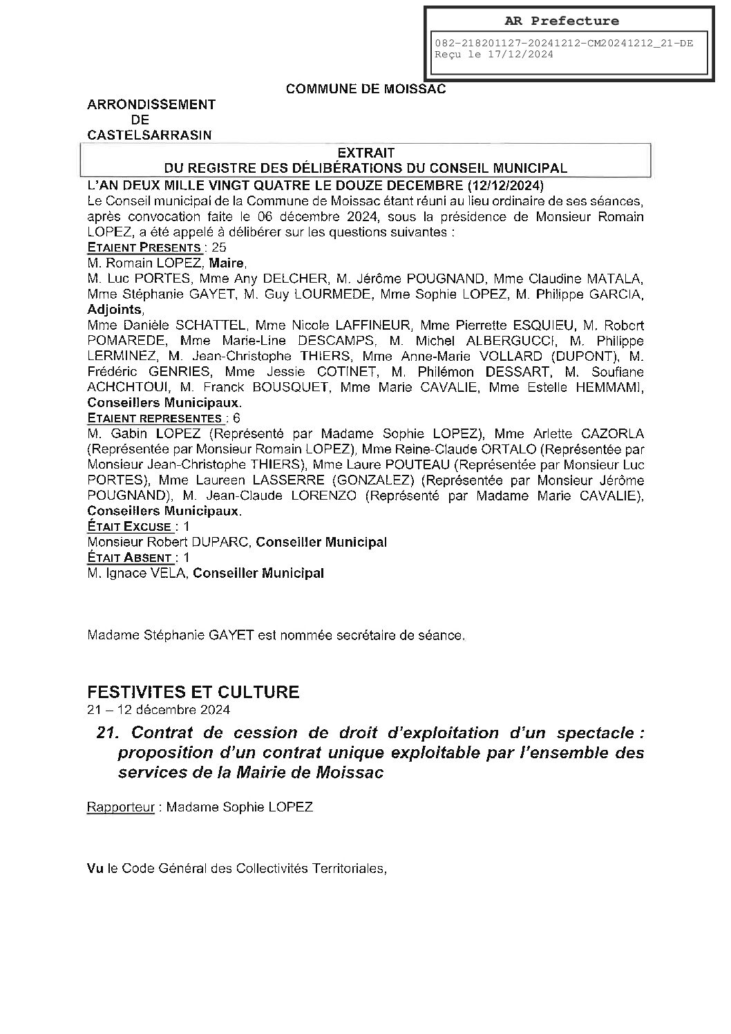 2024.12.21 CONTRAT DE CESSION DE DROIT D EXPLOITATION D UN SPECTACLE