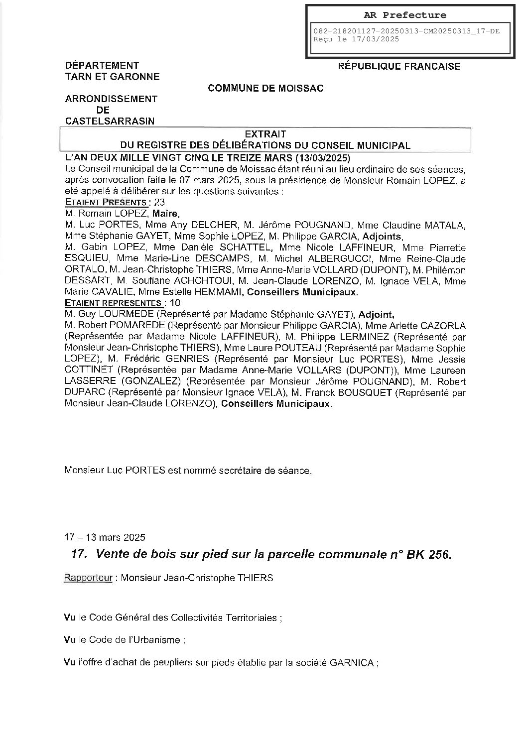 20250313 17 CESSION DE BOIS SUR PIED