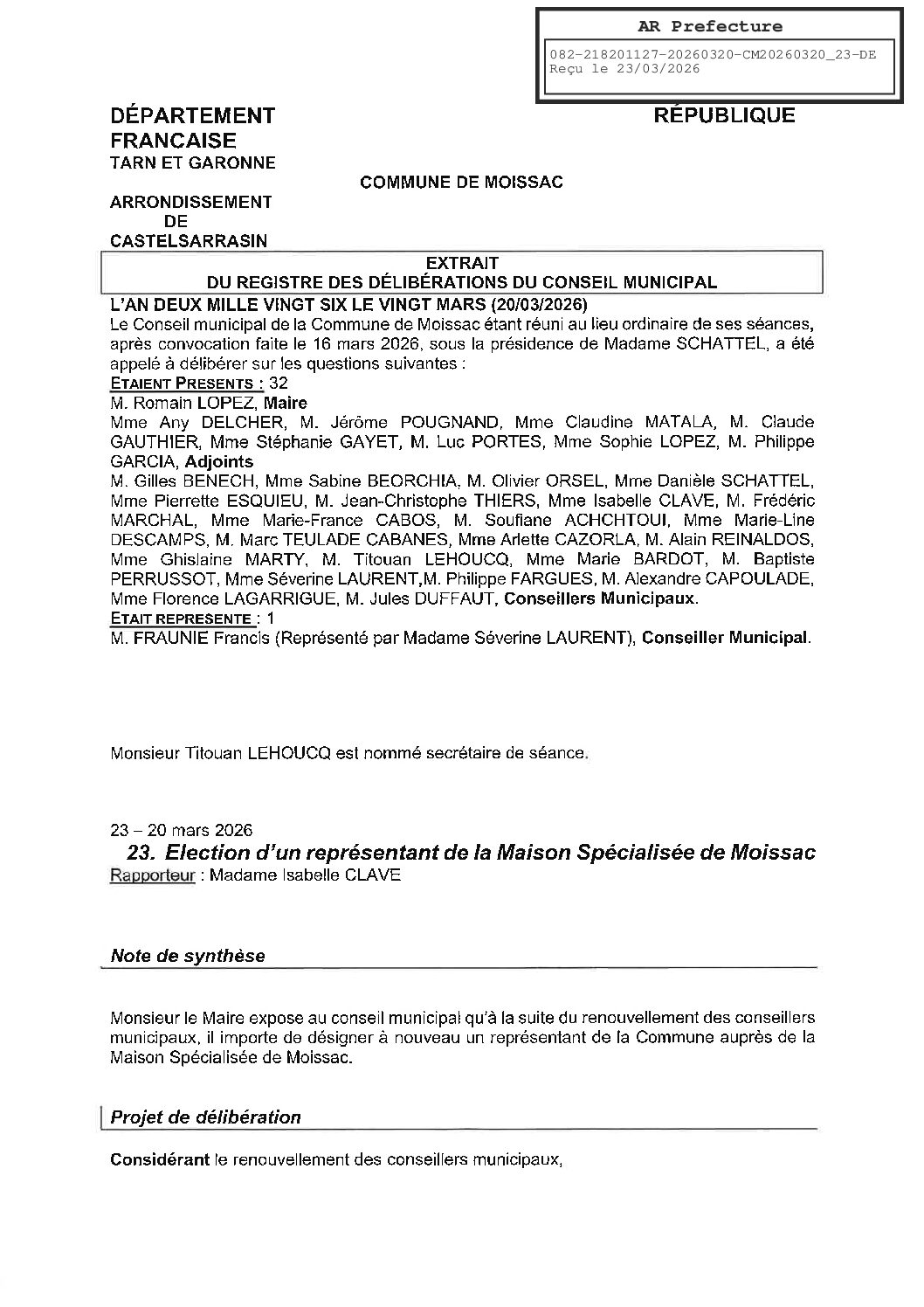 23 REPRESENTANT MAISON SPECIALISEE